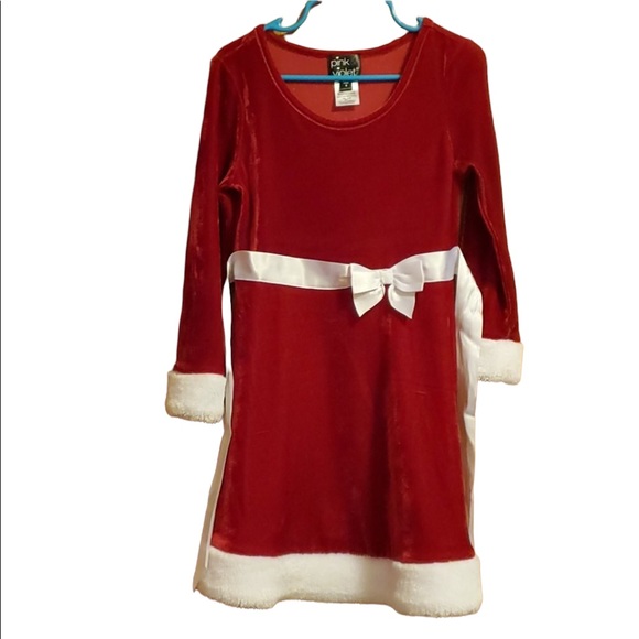 Beautiful Red Velvet Dress - Picture 3 of 4